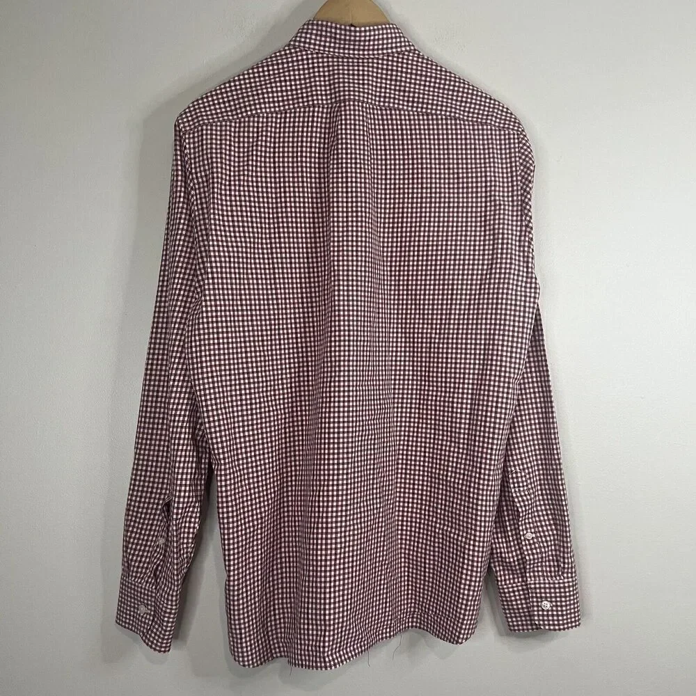 J. Crew Red And Blue Gingham Button Up Shirt